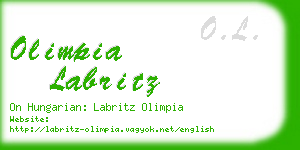 olimpia labritz business card